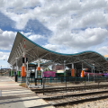 Estructura de la estación de autobuses de marco espacial prefabricado